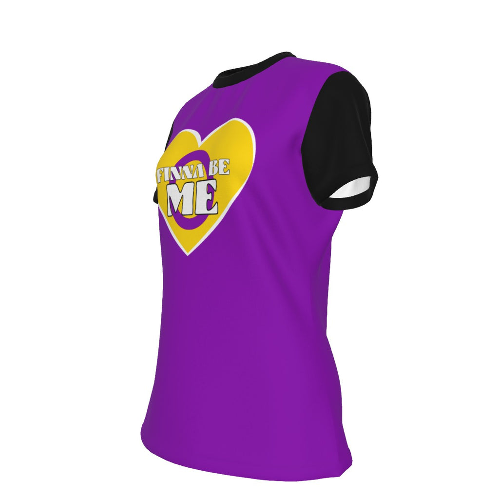 Finna Me - Intersex - round neck tee - purple