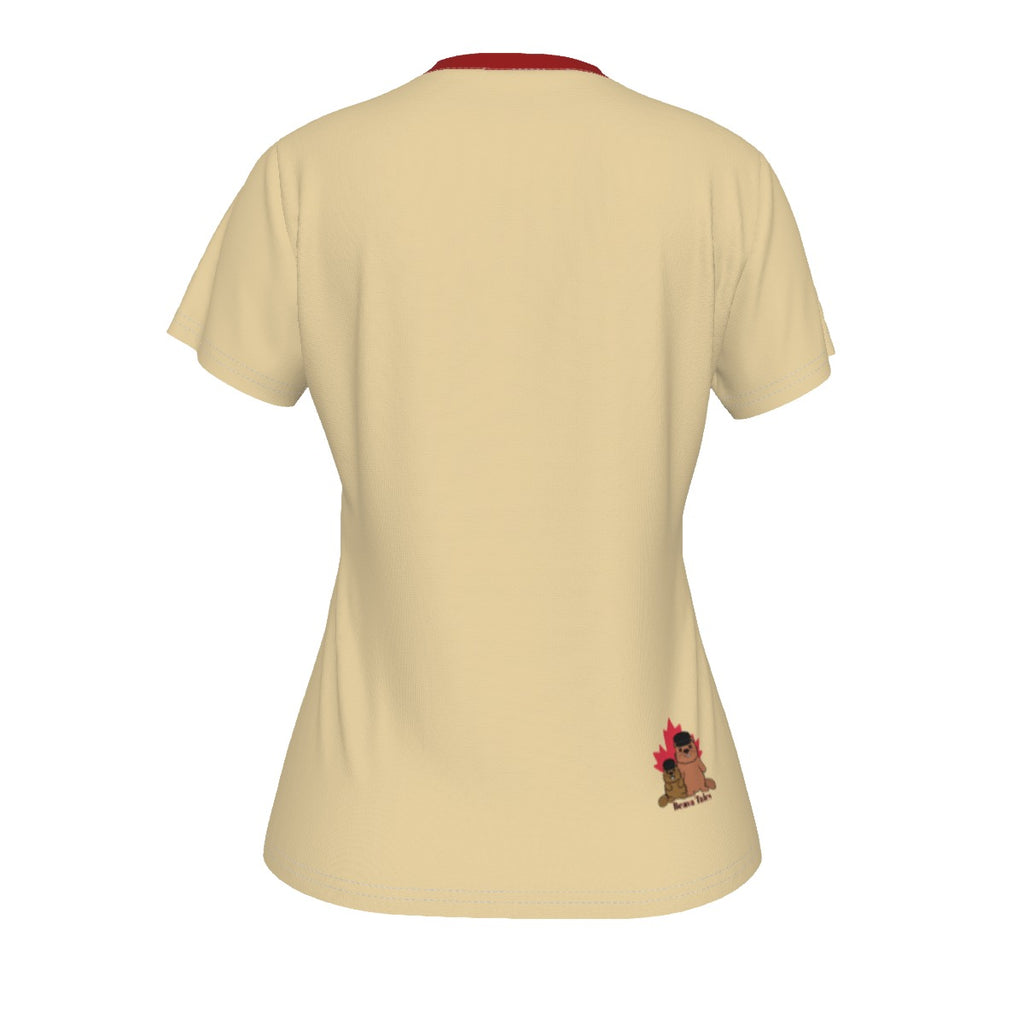 Irrational Pi/OCD - butter - V neck tee