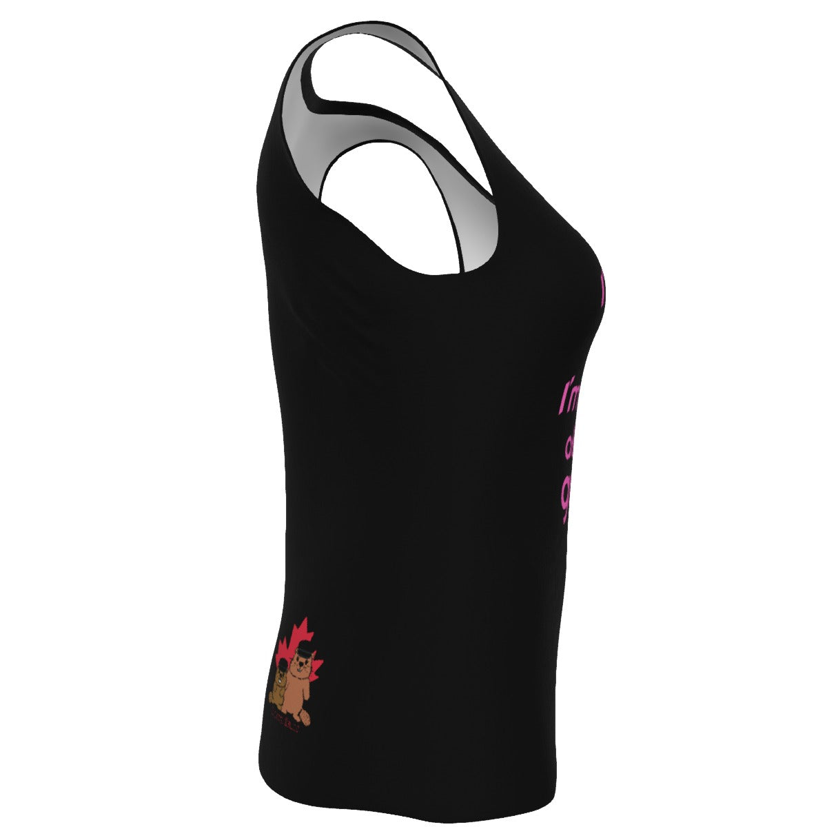 Attuned to Gravity - Utank - black with pink