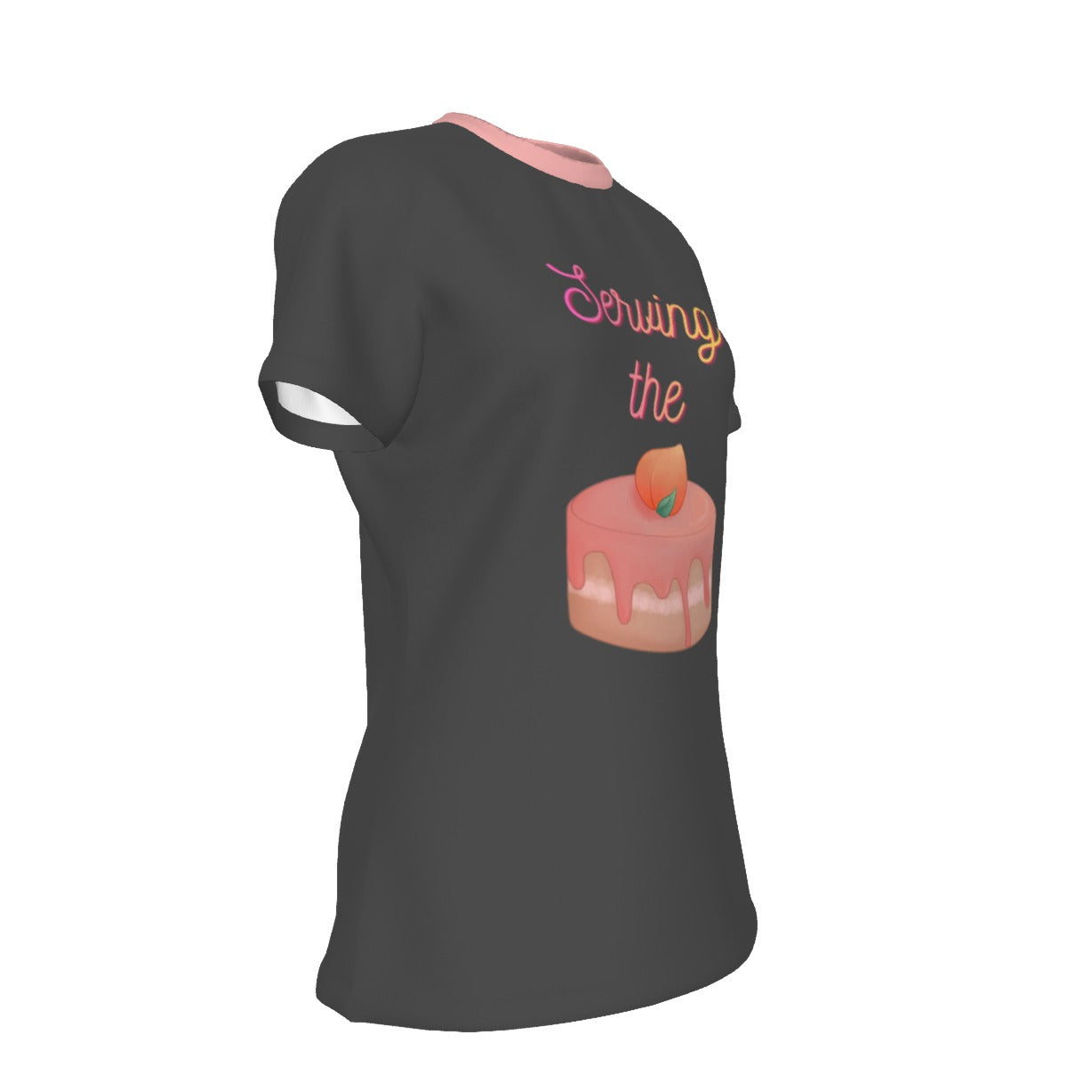 Serving the Cake - grey - round neck