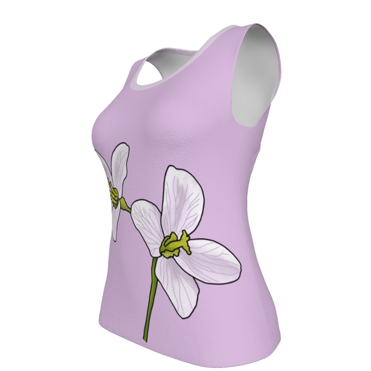 Nova Scotia Mayflower - U neck tank - light lilac