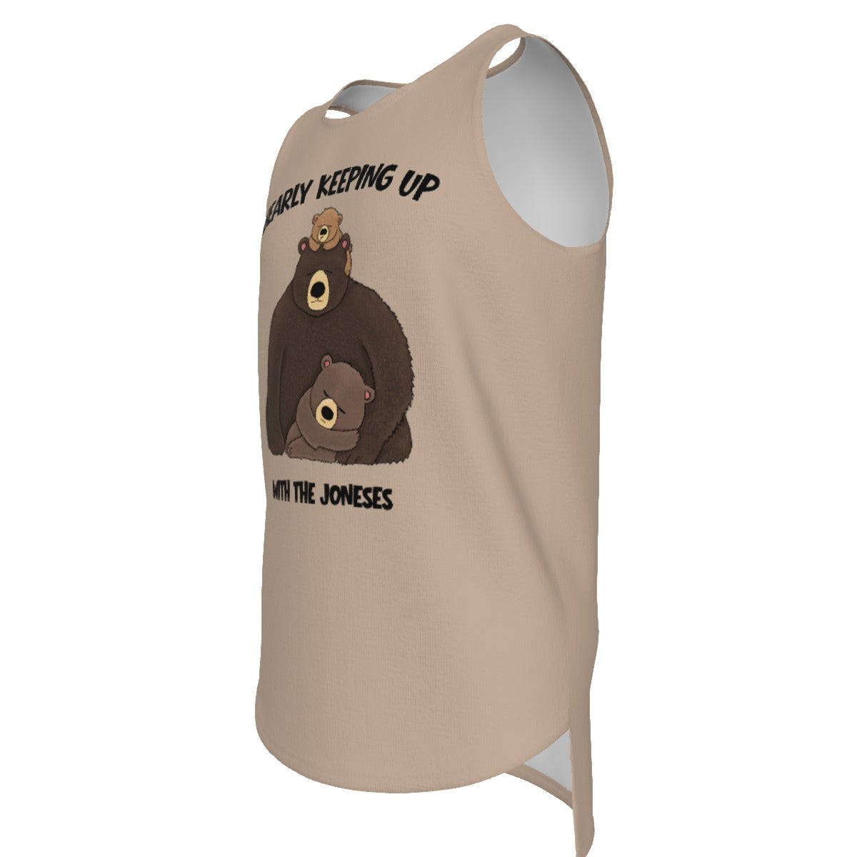Bearly Keeping Up - Men's Long Tank - browns