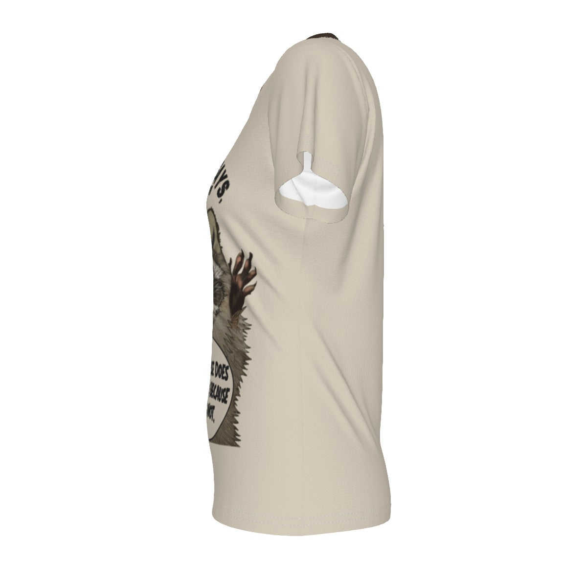 Trash Princess - V neck tee - tan