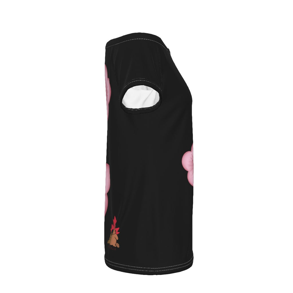 Plum Blossoms - Off Shoulder - black