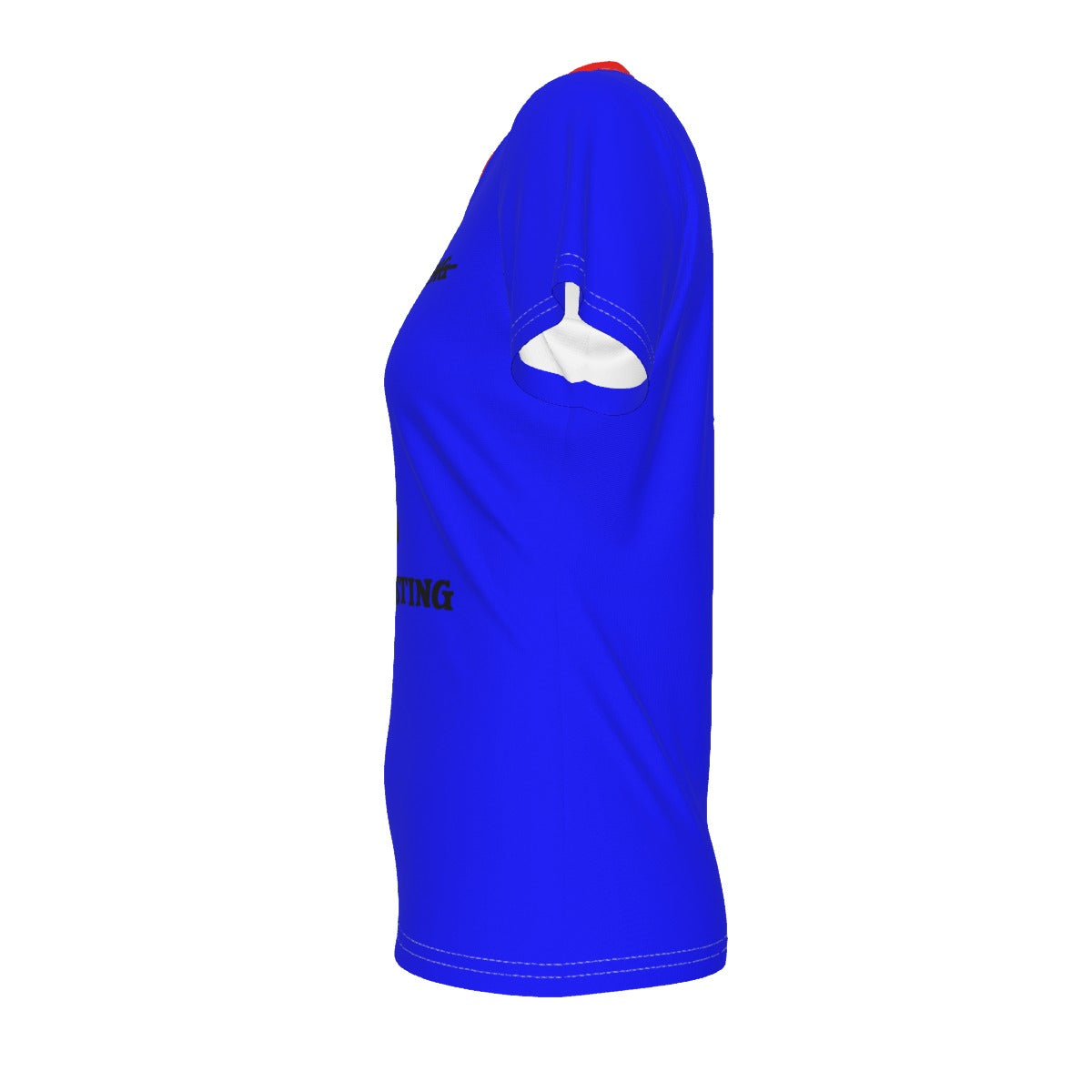 Side Questing - V neck tee - blue