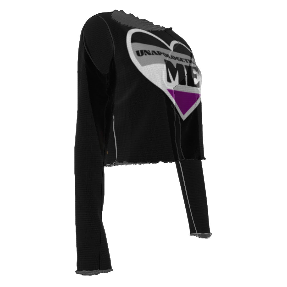 Pride - Asexual - mesh - black