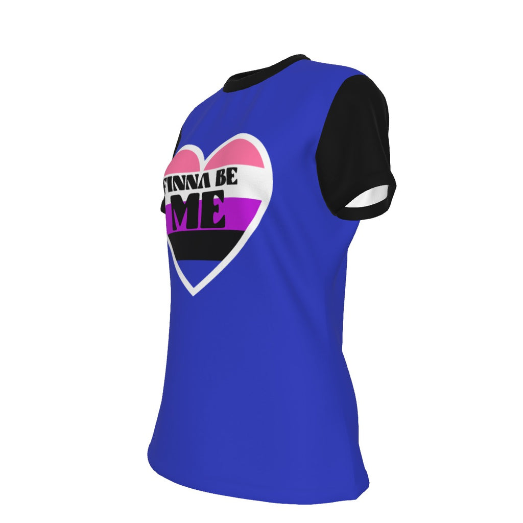 Finna Me - Genderfluid - blue round neck