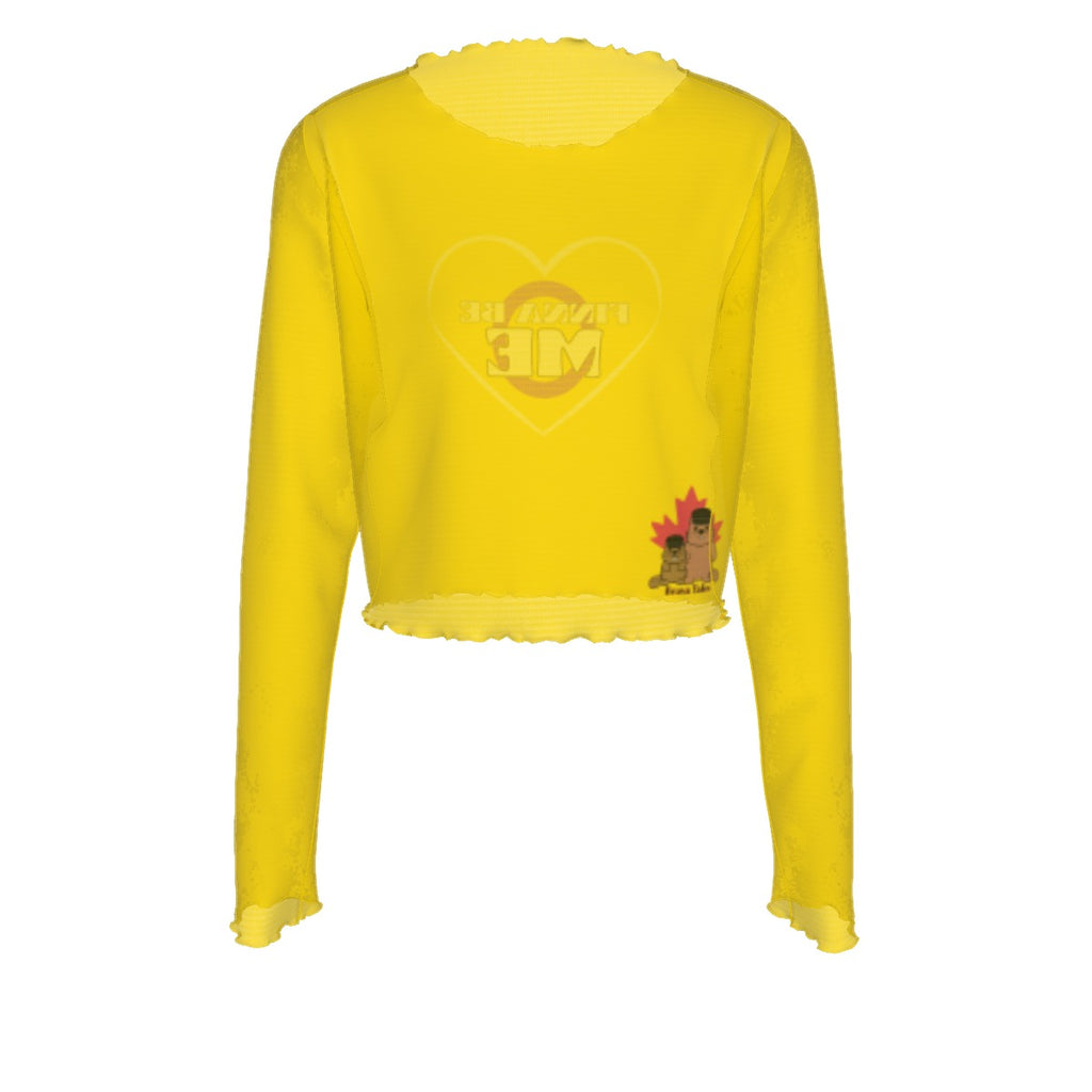 Finna Me - Intersex - mesh crop - yellow