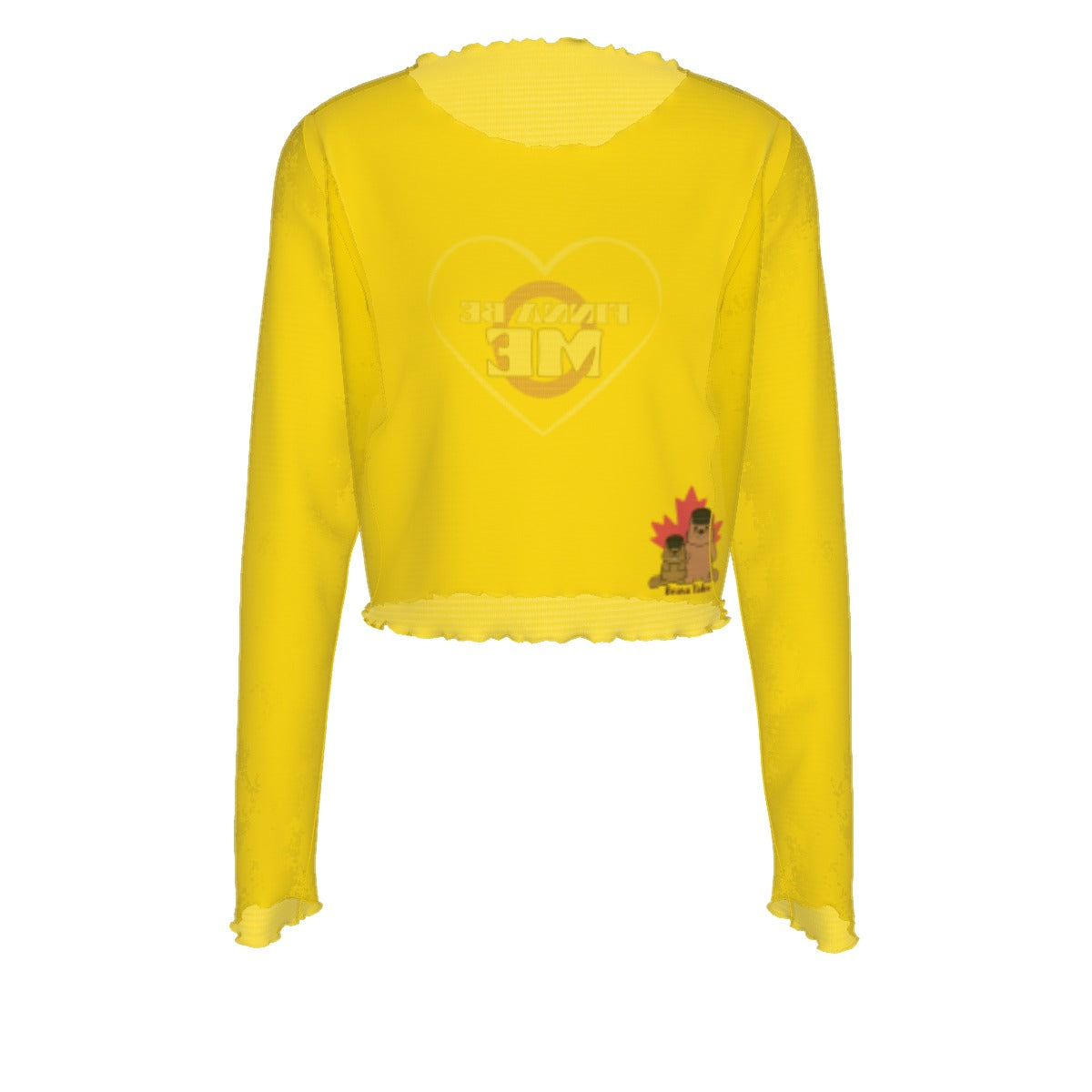 Finna Me - Intersex - mesh crop - yellow