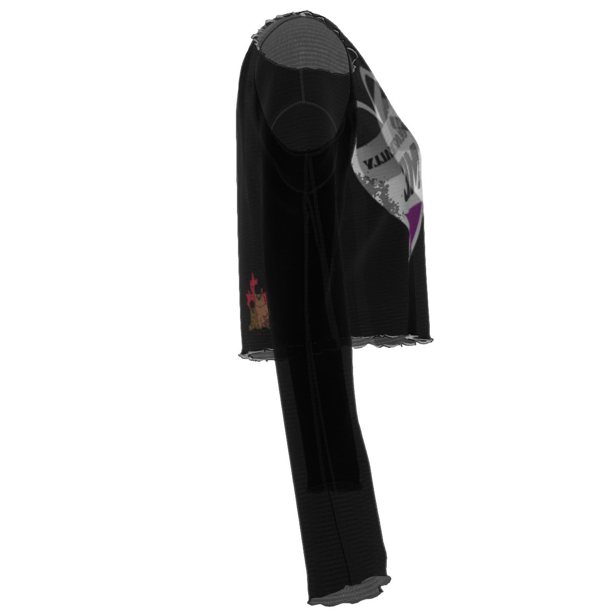 Pride - Asexual - mesh - black
