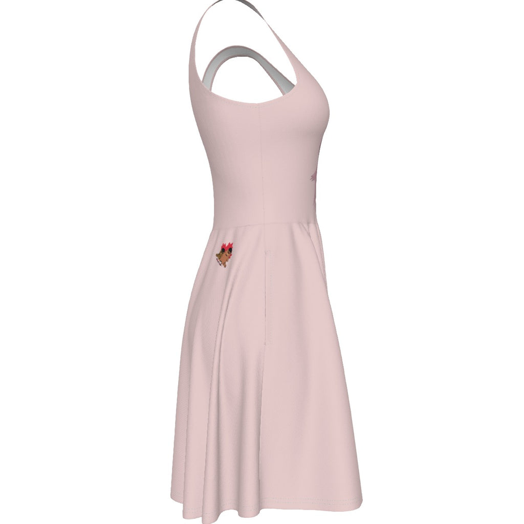Axolotl - tank vest dress - pink