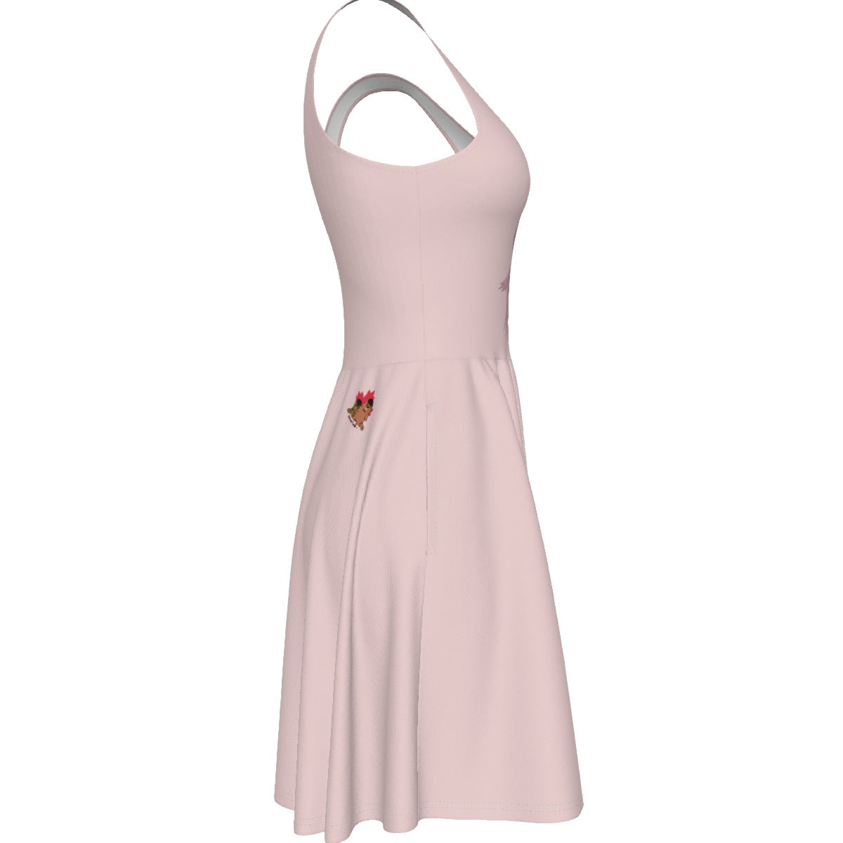 Axolotl - tank vest dress - pink