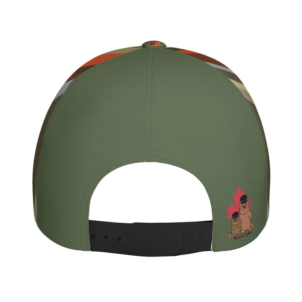 Bass and lure - baseball cap - khaki