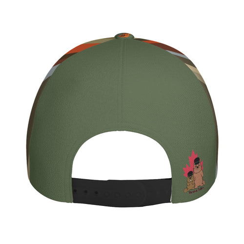Bass and lure - baseball cap - khaki