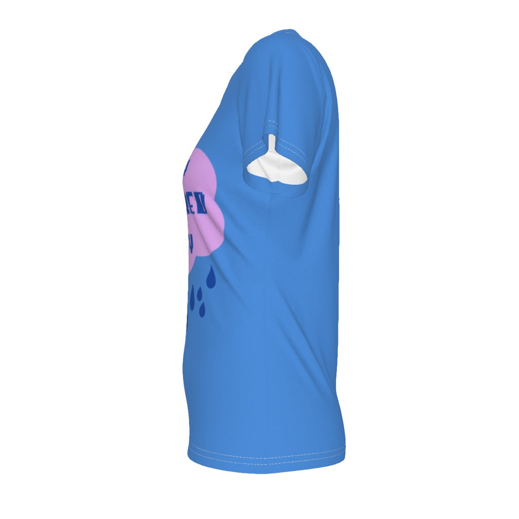 Untethered - light blue - V neck