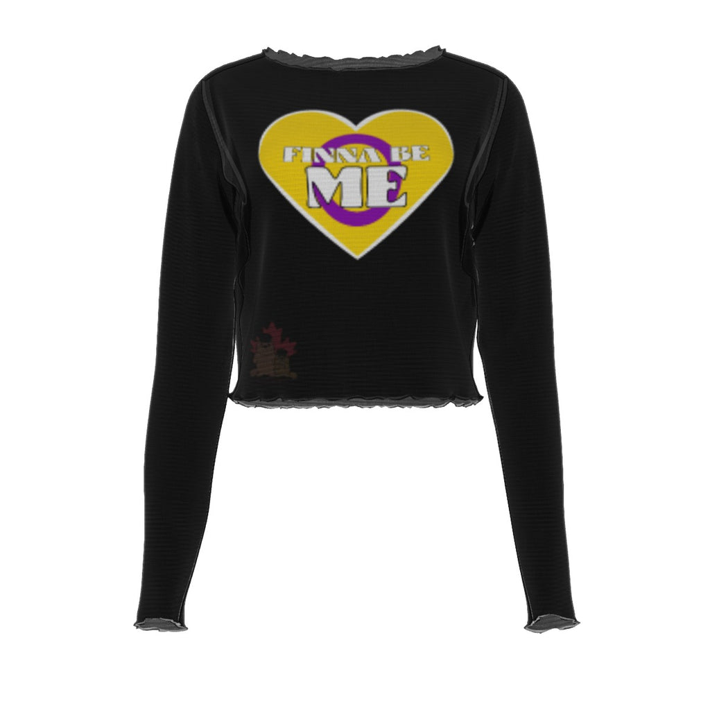 Finna Me - Intersex - mesh crop - black
