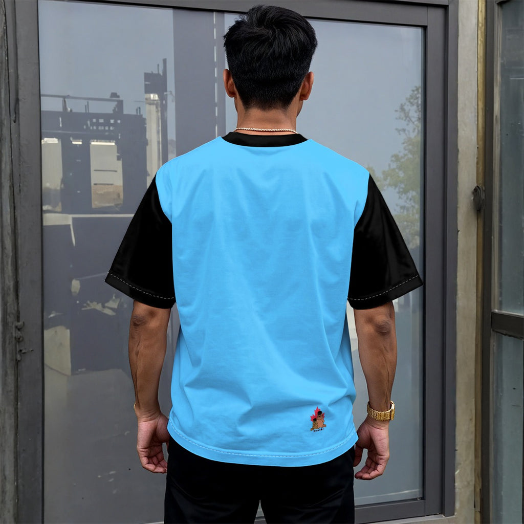 Finna Me - Trans - Unisex drop shoulder tee - blue