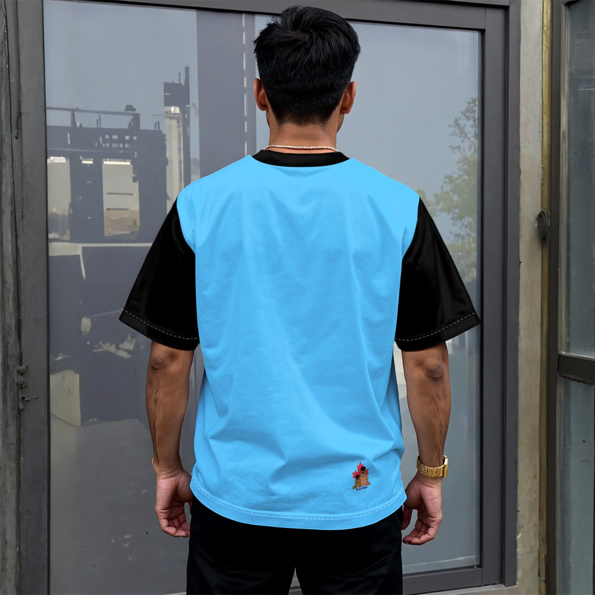 Finna Me - Trans - Unisex drop shoulder tee - blue