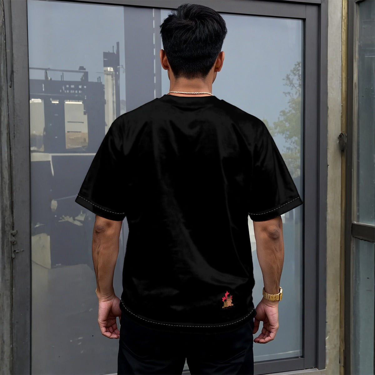 Pride - Asexual - Unisex drop shoulder tee - black