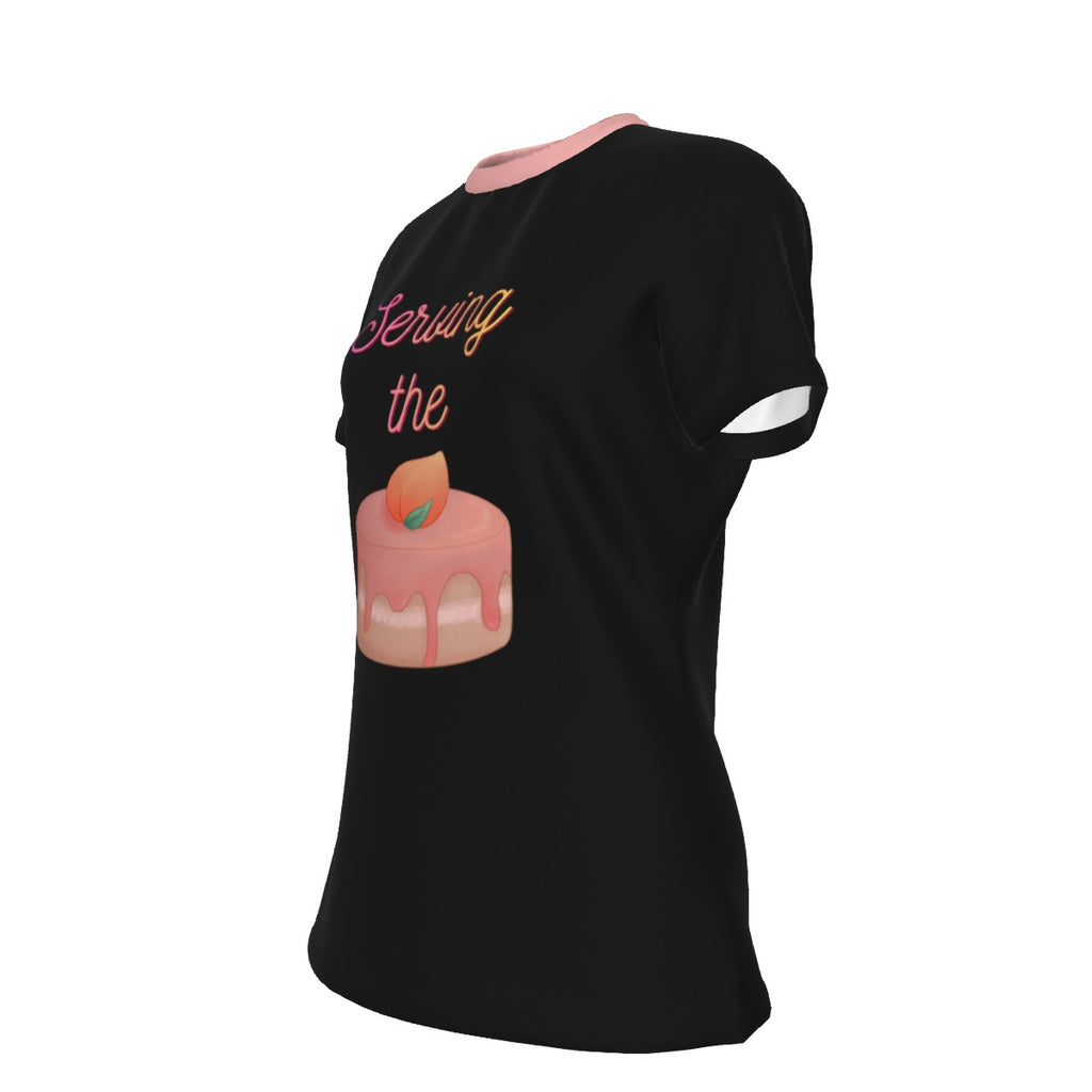 Serving the Cake - black - round neck