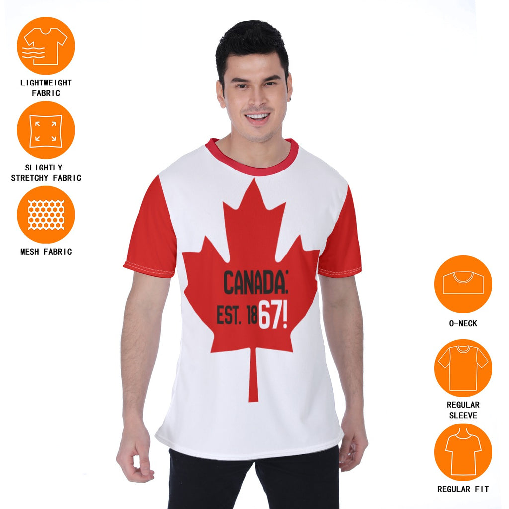 Canada est 1867 - teen/men T shirt