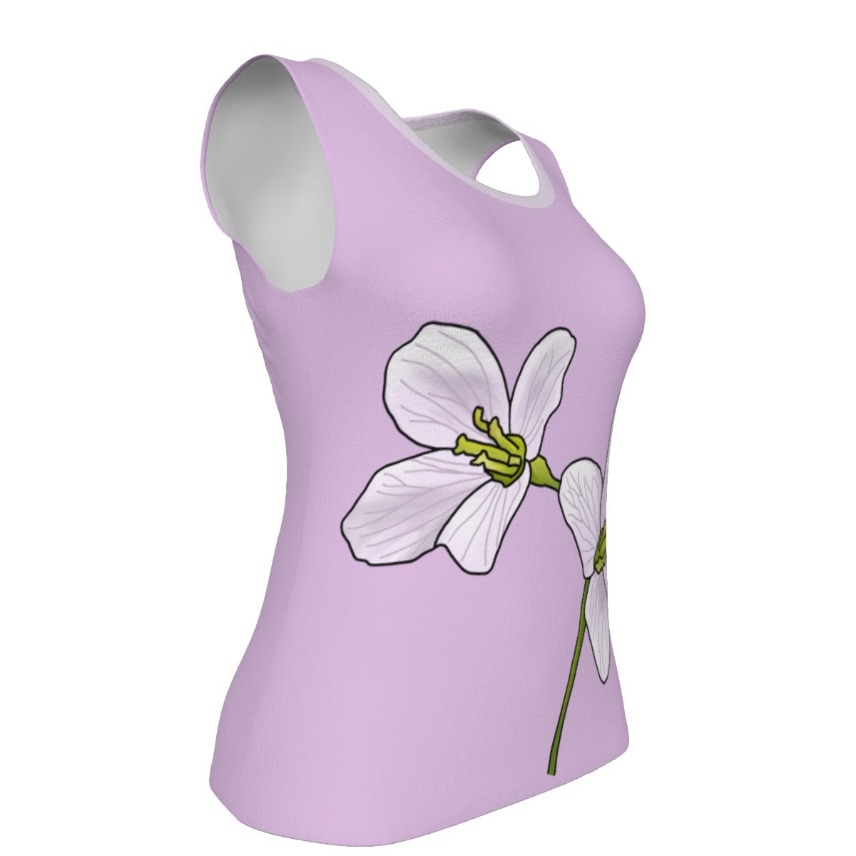 Nova Scotia Mayflower - U neck tank - light lilac
