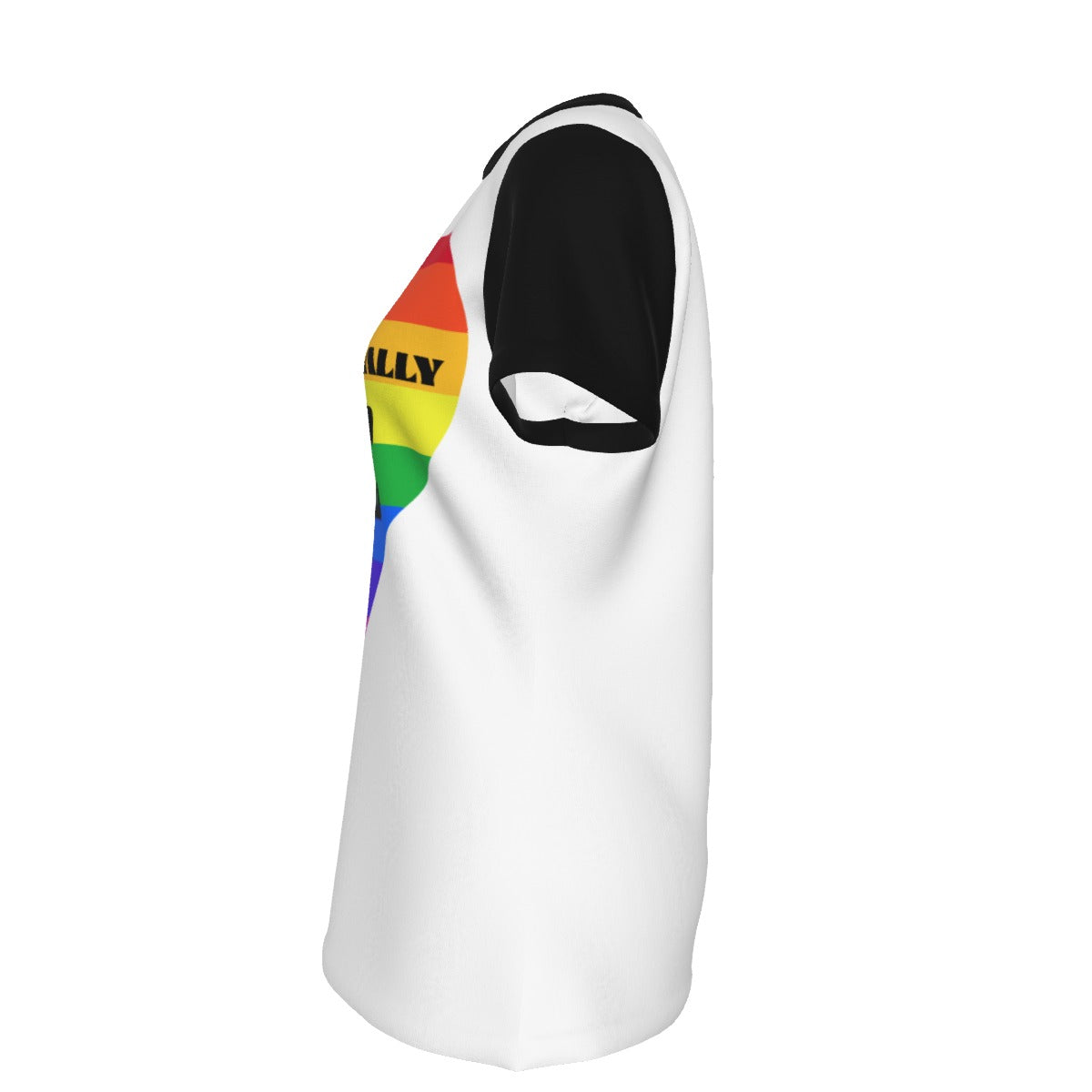 Pride - Rainbow - round neck tee - white