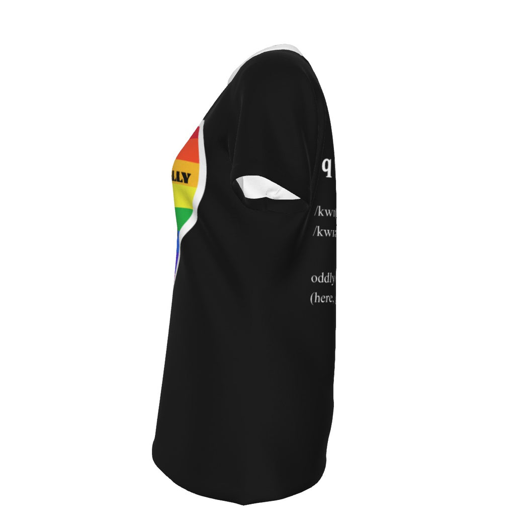 Pride - Rainbow - round neck tee - black