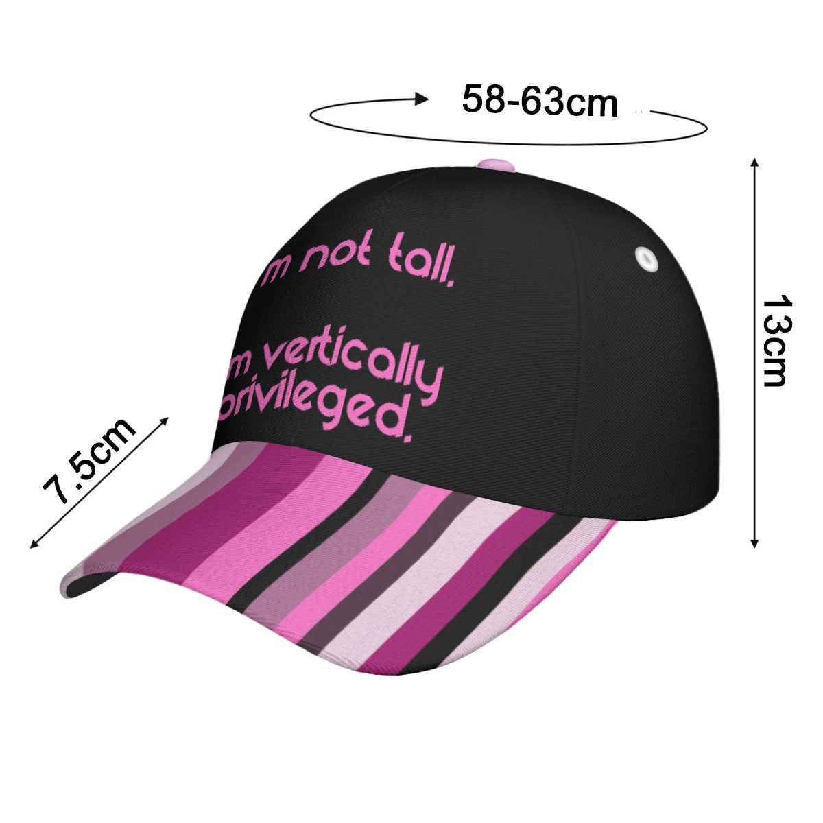 Vertically Privileged - baseball cap - striped