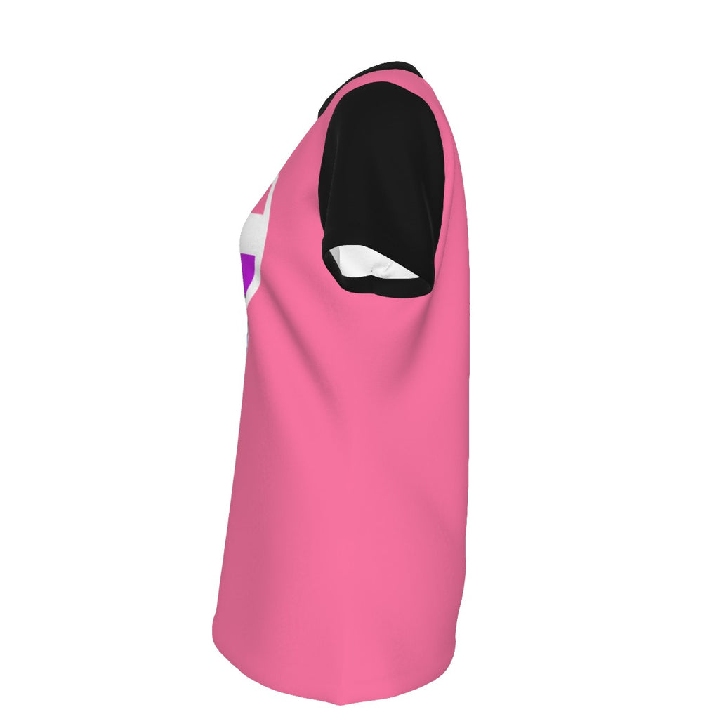 Finna Me - Gender Fluid - round neck tee - pink