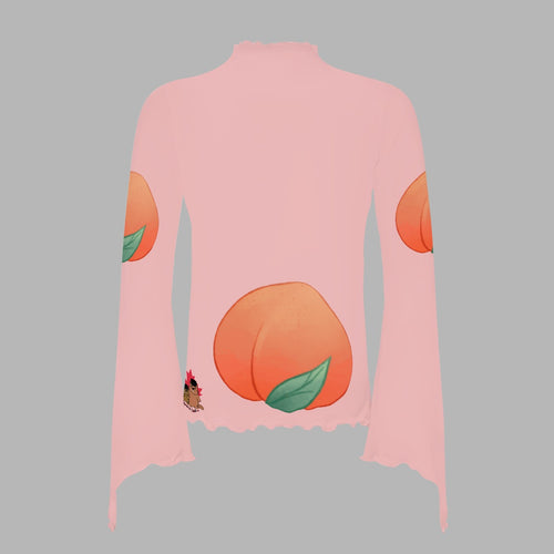 Cake and Peaches - light pink mesh