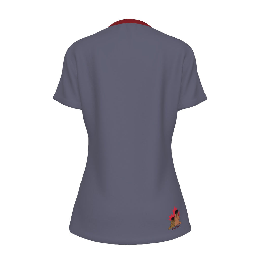 D20 of Doom - grey/red -round neck tee