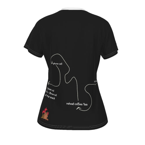 ADHD me - V neck tee - black