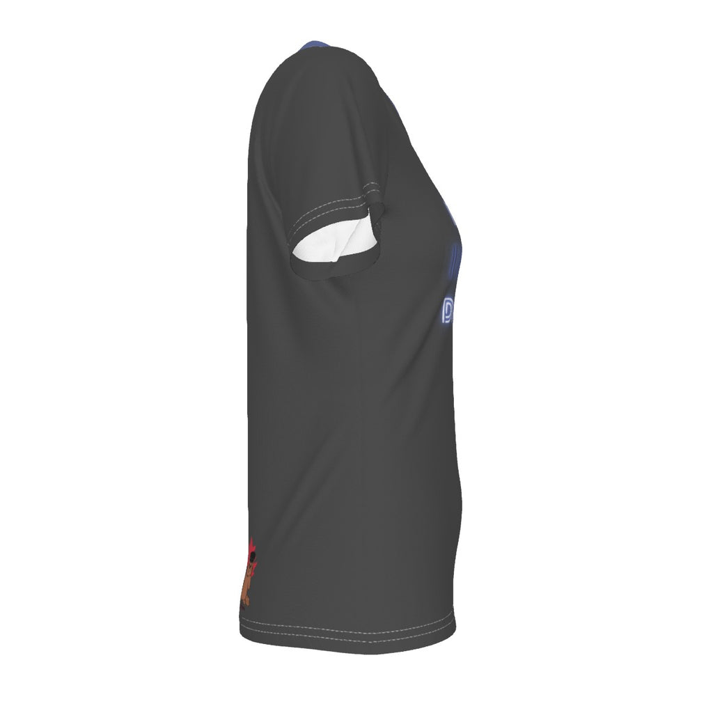 Invisible Disability - V neck tee - dark grey