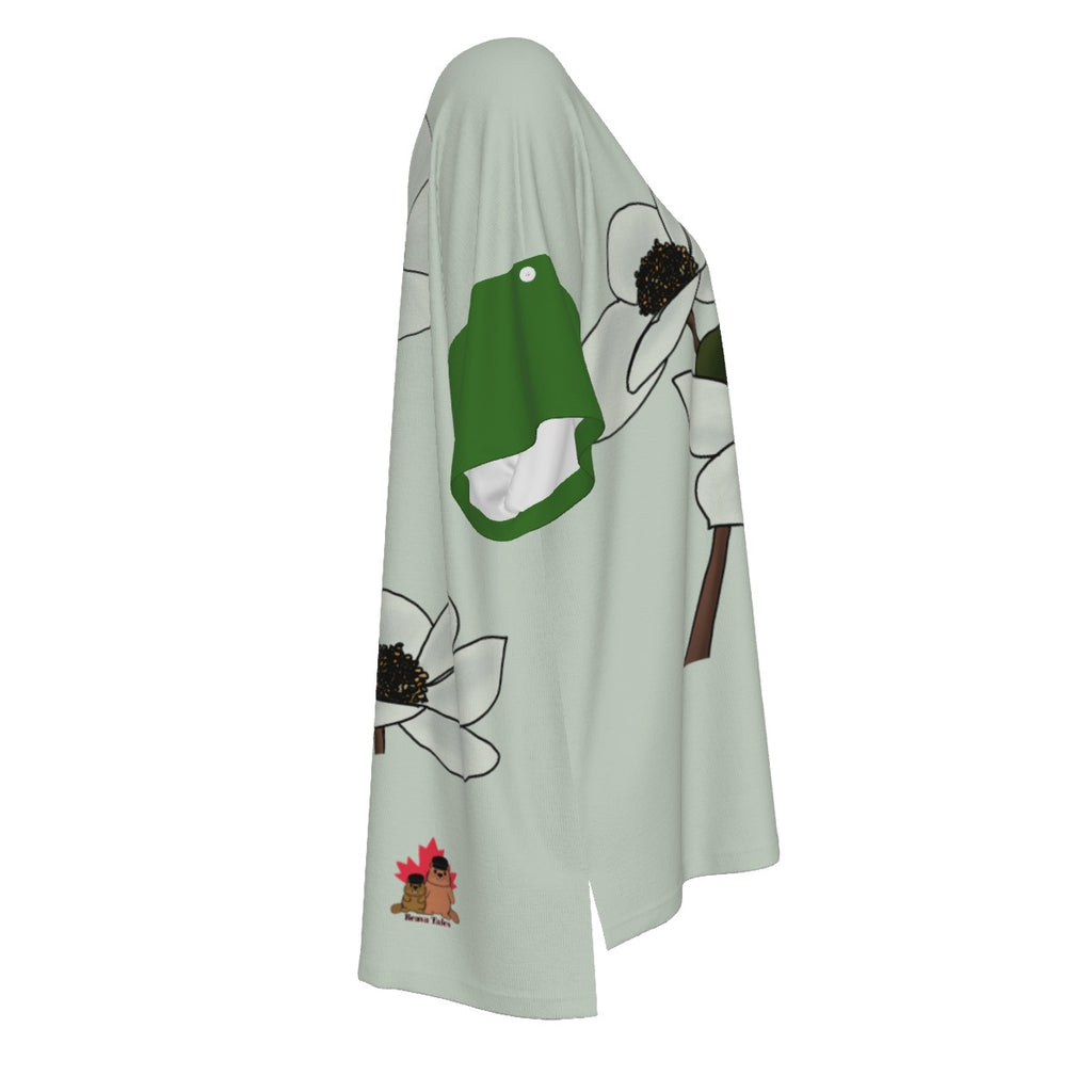 BC Dogwood - drop shoulder tee - green