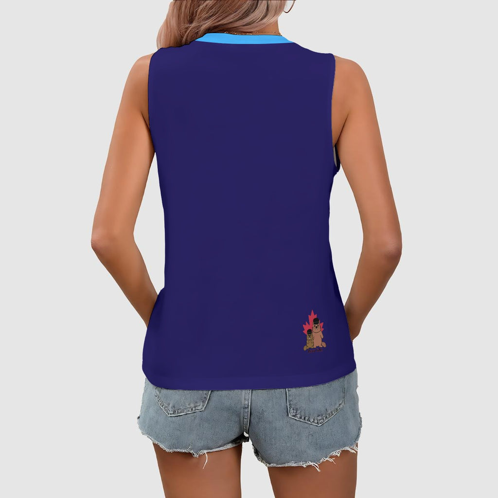 Sapiosexual - V neck tank - dark blue
