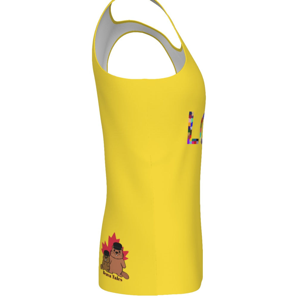 Autism - Loved - Men's tank top - yellow