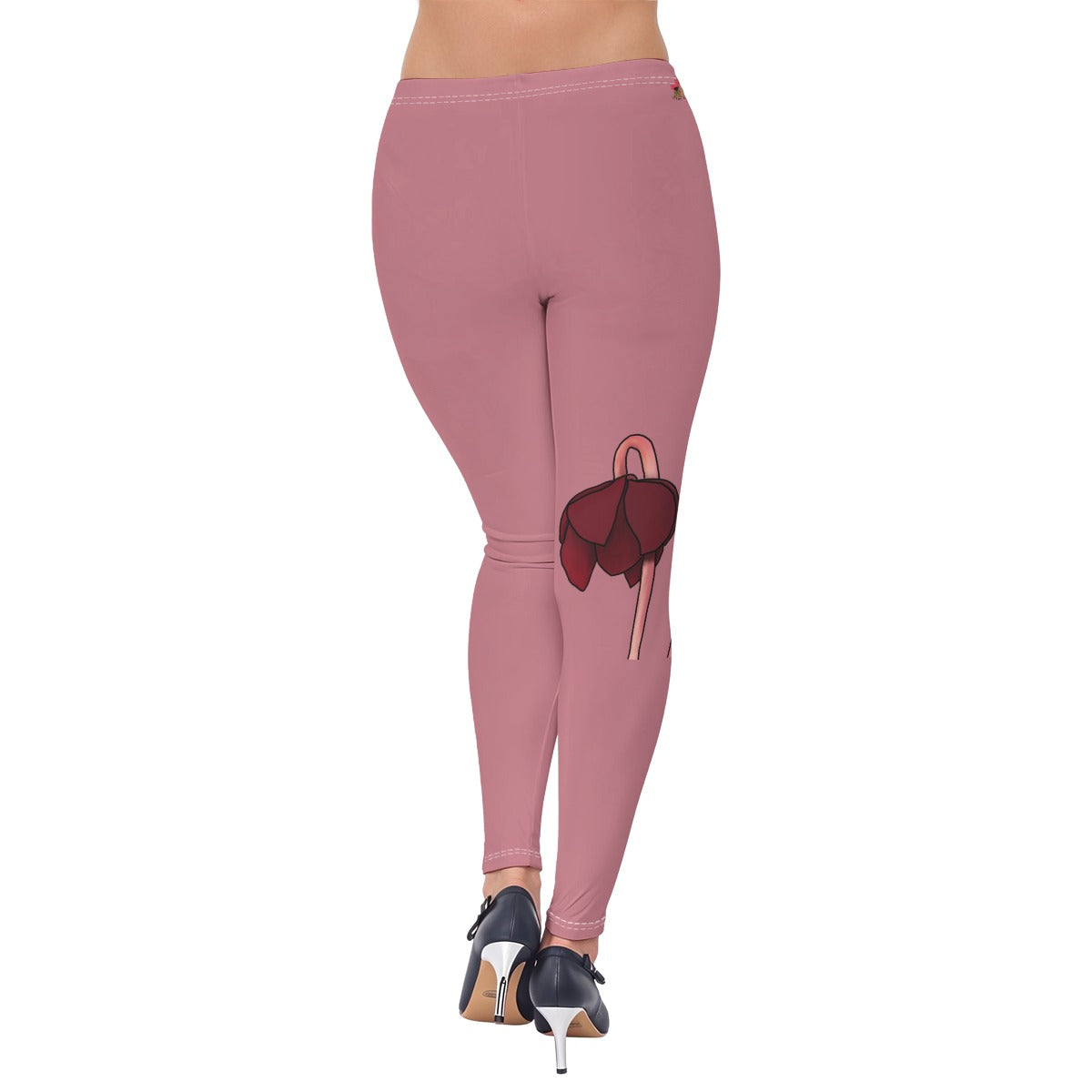 NL Pitcher Plant - leggings - dusty rose