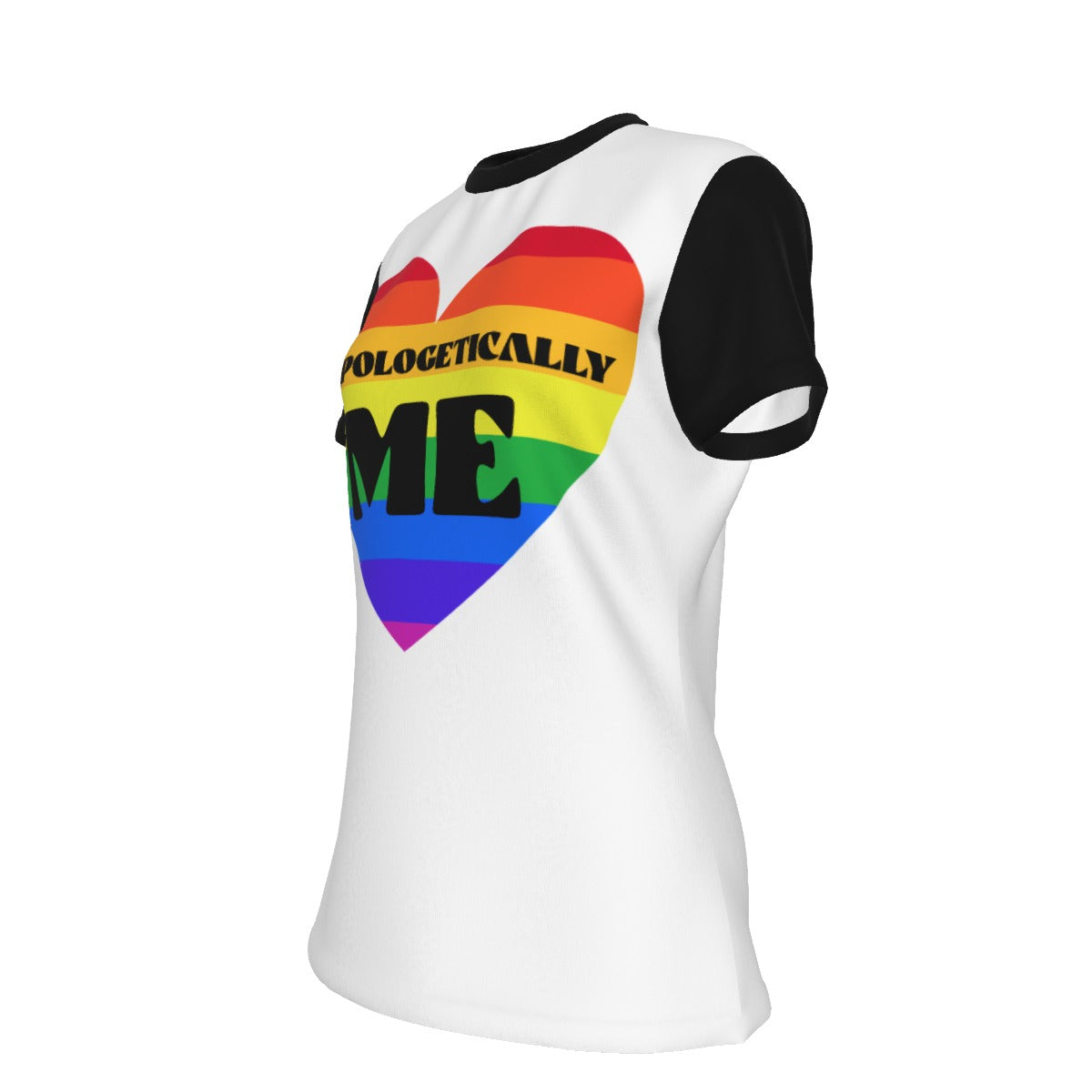 Pride - Rainbow - round neck tee - white