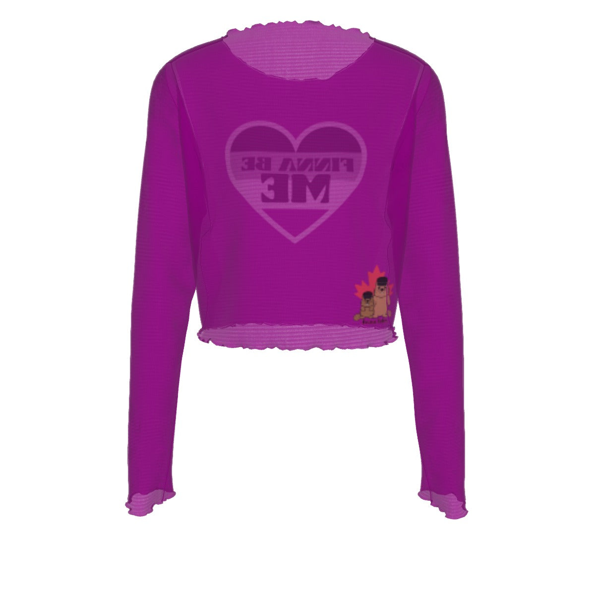 Finna Me - Asexual - mesh crop - purple