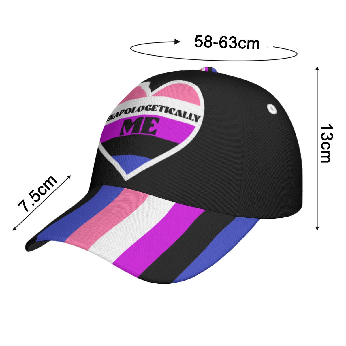 Pride - Gender Fluid - baseball cap