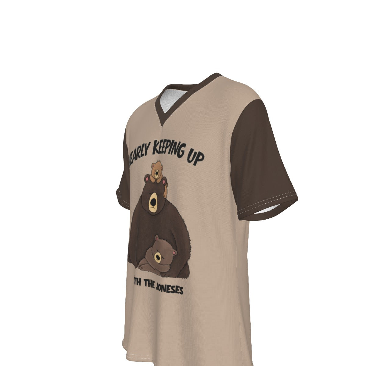 Bearly Keeping Up - Men's V neck tee