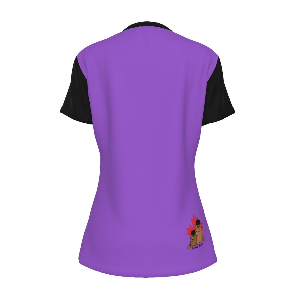 Finna Me - Non Binary - round neck tee - purple