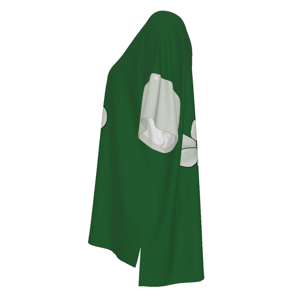 BC Dogwood - drop shoulder tee - forest green