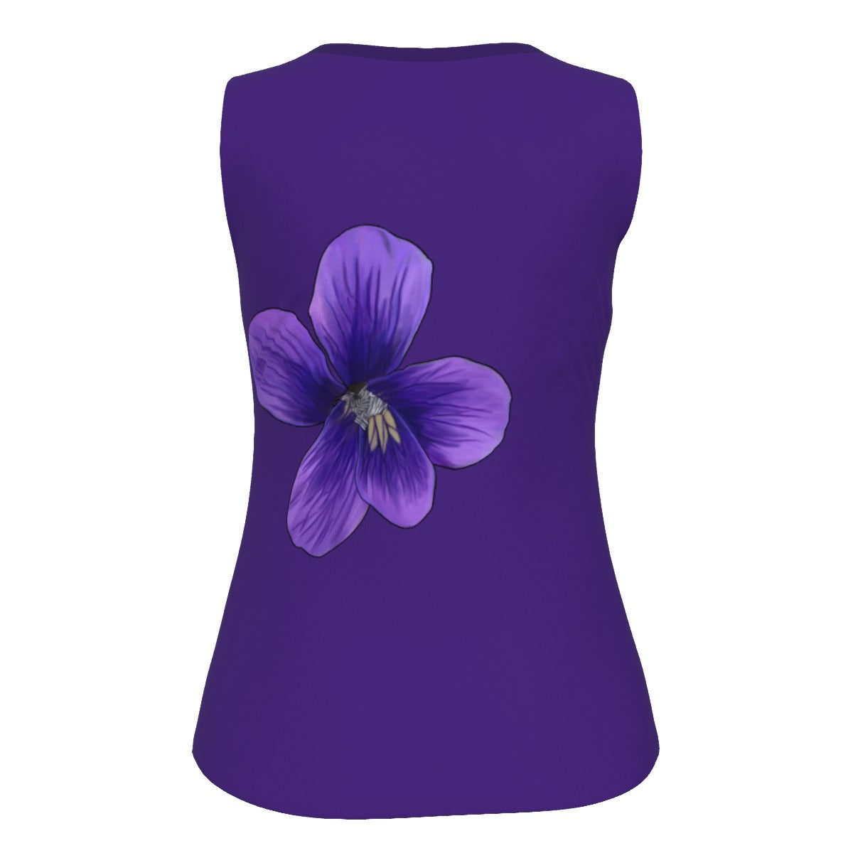 New Brunswick Violet - U neck tank - indigo