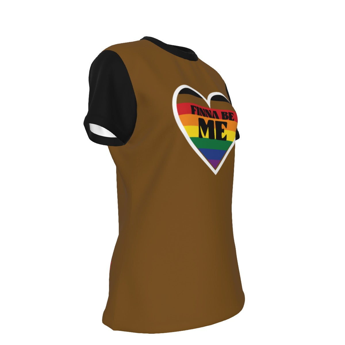 Finna Me - POC Pride - round neck tee - brown