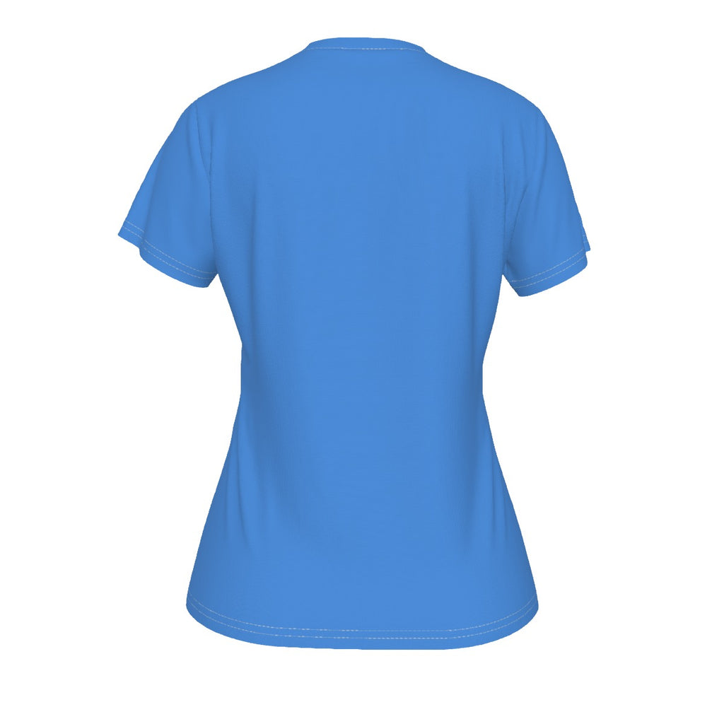 Untethered - light blue - V neck