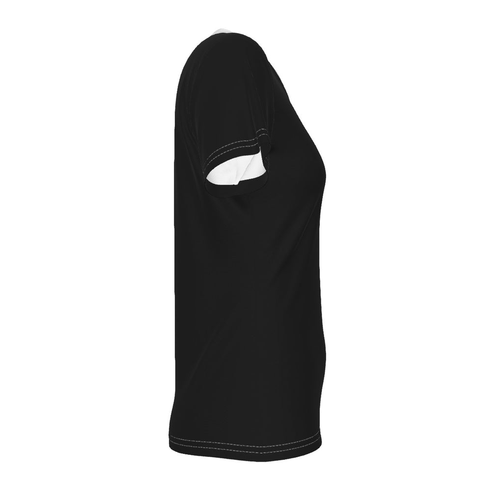 KFO - white on black - V neck
