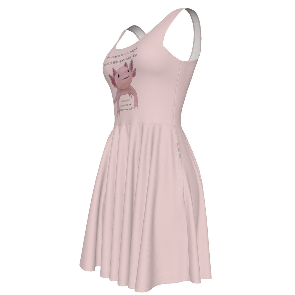Axolotl - tank vest dress - pink