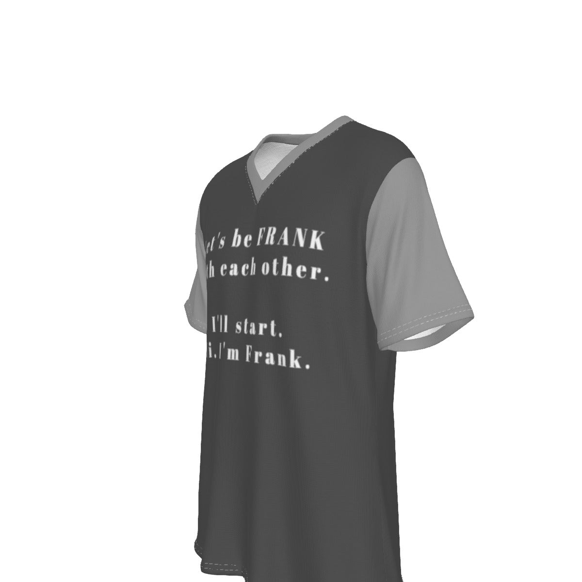 Let's Be Frank - Men's V neck tee - grey